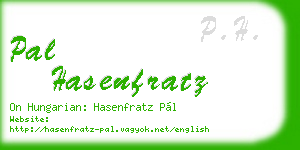 pal hasenfratz business card